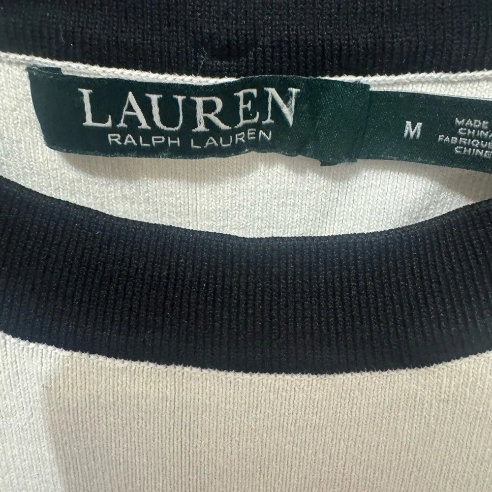 Lauren Ralph Lauren striped bodycon Dress Size Medium